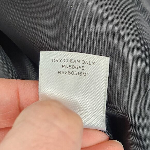 Halogen Jacket Womens Large Black Wool Blend Full Zip Bomber Classic Casual - Picture 10 of 12